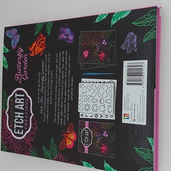 NWOT Butterfly Garden ETCH ART Creation - Picture 10 of 11